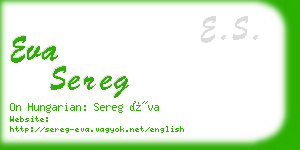 eva sereg business card